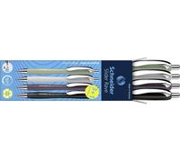 Schneider Schreibgeräte Slider Rave XB Trend 25, Box 4 Stück sortiert 132684 Stylo-bille couleur décriture: bleu 4 pc(s)