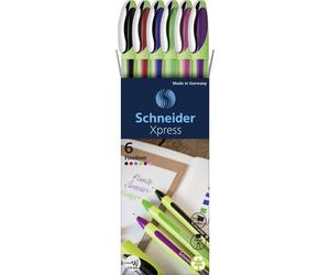 Schneider Schreibgeräte Stylo roller Fineliner Xpress 08 Karton-Etui 6 Stück 190086 6 pc(s)