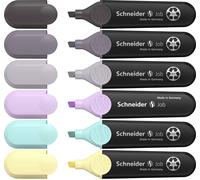 Schneider Schreibgeräte Surligneur Textmarker Job Pastell (grau) Karton-Etui 6 Stück sortiert 115099 1 mm, 5 mm 6 pc(s)