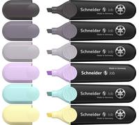 Schneider Schreibgeräte Surligneur Textmarker Job Pastell (grau) Karton-Etui 6 Stück sortiert 115099 1 mm, 5 mm 6 pc(s)