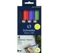 Schneider Schreibgeräte Whiteboard-Marker Maxx 290 4er Etui sortiert, 3+1 Aktion 129084 Marqueur tableau blanc 4 pc(s)