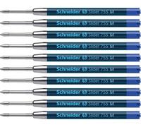 Schneider SLIDER 755 Recharge stylo bille Format G2/ViscoGlide® M/bleu Lot de 10