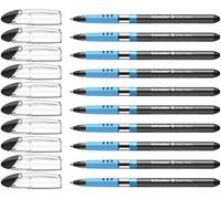 Schneider Slider Basic (Stylos à bille, pointe extra large (XB)) Lot de 10 Stylos, Encre noire indélébile
