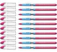 Schneider Slider Basic (Stylos à bille, pointe extra large (XB)) Lot de 10 Stylos, Encre rose