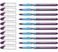 Schneider Slider Basic (Stylos à bille, pointe extra large (XB)) Lot de 10 Stylos, Encre violette