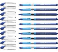 Schneider Slider Basic (Stylos à bille, pointe fine (F)) Lot de 10 Stylos, Encre bleue