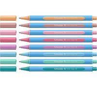 Schneider Slider Edge Pastell XB Stylo à bille (Stylos triangulaires avec largeur de trait XB) 8 pièces assorties