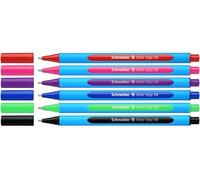 Schneider Slider Edge (Pointe extra large (XB), Stylo bille non rétractable) Pochette de 6, Couleurs assorties