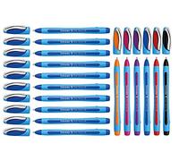 Schneider Slider Memo XB Lot de 10 stylos à bille (10 + 6 (bleu + assortis))