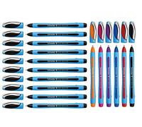 Schneider Slider Memo XB Lot de 10 stylos à bille (10 + 6 (noir + assorti)
