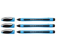 Schneider Slider Memo XB Lot de 3 stylos à Bille avec Capuchon, Largeur de Trait XB, Noir, 3er