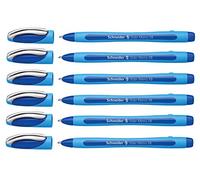Schneider Slider Memo XB Lot de 6 stylos à bille avec capuchon Pointe XB Bleu