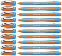 Schneider Slider Memo XB Stylo bille (avec capuchon, Pointe extra large (XB)) Orange, Lot de 10