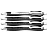 Schneider Pen Stylo-bille Slider Rave XB 132584 0,7 mm encre bleue Lot de 4