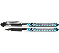 Schneider Stylo à bille Slider Basic - Largeur de trait M - Corps argenté/noir