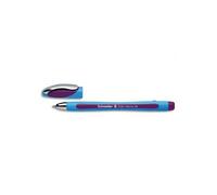 Schneider Stylo Bille À Capuchon, Pointe Large, Corps Caoutchouc Confort, Encre Violette