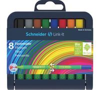 Schneider Stylo Feutre Fibre Combinable Link-It 1,0 Assorti Étui Chevalet Box 8