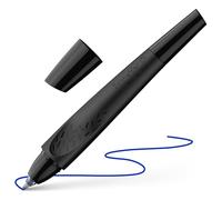 Schneider Stylo roller Breeze 188831 (fabriqué en plastique recyclé, récompensé par l'ange bleu, couleur de l'encre : bleu roi, effaçable), noir