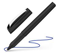 Schneider Stylo roller Ceod Shiny - Pour droitiers et gauchers - épaisseur de pointe M Cartouche d'encre bleu roi incluse Spider Black.