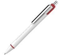 Schneider Stylos bille Slider Xite, rétractable, XB, rouge, couleur du corps : blanc/cyan