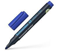 Schneider stylos marqueurs permanents rechargeables maxx 130, 1-3 mm, bleu, 1 carton sous blister