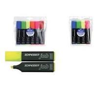 Schneider Surligneur Job 1502 rechargeable pointe biseautée 1-4 mm Rouge