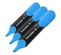 Schneider Surligneurs Job, rechargeable, Bleu (Lot de 3)