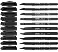 Schneider Topball 845 Lot de 10 Rollers à encre avec pointe conique en acier ultra fine Encre noir