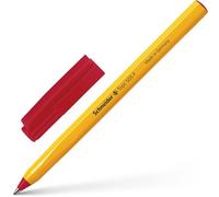 Schneider - Tops 505 F - Stylos à bille Rouge Fin, Couleur de la tige - Jaune - 1 pièce