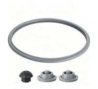 Schnellkochtopf Ersatzteile-Set (4PCS) Kompatibel mit WMF Perfect, Dichtungsring (22 cm), Hauptventil, Sicherheitsventil Druckanzeigeventil passend für WMF Perfect Töpfe 2,5 l bis 8,5 l