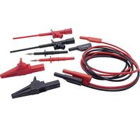 Schnepp 354 000061 Set de cordons de mesure de sécurité pointe de test, pince crocodile, mâle 4 mm mâle 4 mm noir, rouge 1 set