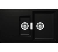 Schock Evier à encastrer Cristadur Mono D-150 A Green Line Night NGT Commande excentrique
