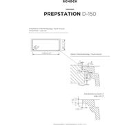 Schock Evier sous plan Cristadur Prepstation D-150 U Green Line Dusk DSK Commande excentrique