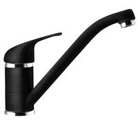 SCHOCK | Mélangeur Omega monocommande avec bouche pivotante, couleur noir absolu, h140 mm