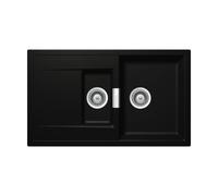 Schock Cristadur Mono D-150 U Green Line Night NGT évier sous plan avec commandes excentriques
