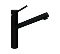 SCHOCK Robinet de cuisine ALTOS Puro - Robinet noir haute pression en acier inoxydable avec bec fixe et raccords standard