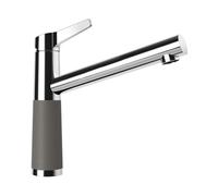SCHOCK Robinet de cuisine SC-510 asphalte - Robinet basse pression CRISTADUR avec bec fixe et raccords standard