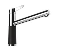 SCHOCK Robinet de cuisine SC-510 Nero - Robinet basse pression CRISTADUR avec douchette extensible et raccords standard