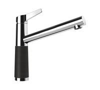 SCHOCK Robinet de cuisine SC-510 Onyx - Robinet basse pression CRISTADUR avec bec fixe et raccords standard