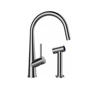 Schock Robinetterie Conos Pro 528006EDM, acier inoxydable massif, haute pression, bec fixe