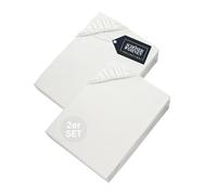 SCHÖNER WOHNEN 2X Drap Housse 90x190 Enfant Coton Blanc - Drap-Housse 90x200 Bonnet 30 - Housse de Couette pour Matelas jusqu'à 30cm - certifié Oeko-Tex - Linge de Lit pour Maison - Confortable