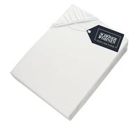 SCHÖNER WOHNEN Drap Housse 90x190 Enfant Coton Blanc - Drap-Housse 90x200 Bonnet 30 - Housse de Couette pour Matelas jusqu'à 30cm - certifié Oeko-Tex - Linge de Lit pour Maison - Confortable