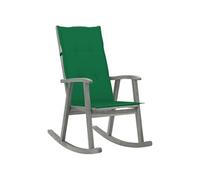 Schommelstoel met kussens massief acaciahout grijs3064214