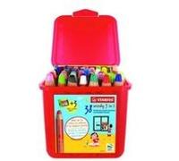Schoolbox x 38 crayons multi-talents stabilo woody 3in1 + 3 taille-crayons G