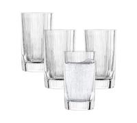SCHOTT ZWIESEL Allround Gobelets Fave (set de 4), verres à boire modernes avec rainures en relief et cut outs, verres en cristal lavables au lave-vaisselle (art. n° 124304)