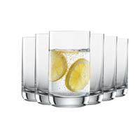 SCHOTT ZWIESEL Allround Gobelets Simple (set de 6), verre à boire rectiligne pour l'eau/ le jus de fruits, verre en cristal Tritan résistant au lave-vaisselle, fabriqué en Allemagne (n° d'art. 123661)