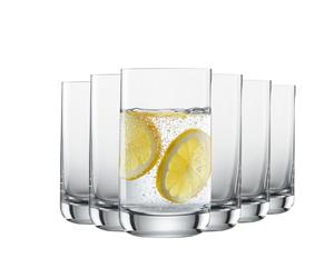 SCHOTT ZWIESEL Allround Gobelets Simple (set de 6), verre à boire rectiligne pour l'eau/ le jus de fruits, verre en cristal Tritan résistant au lave-vaisselle, fabriqué en Allemagne (n° d'art. 123661)