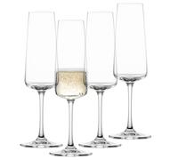SCHOTT ZWIESEL Flûte à champagne MioVino (set de 4), flûtes modernes pour vin mousseux, verres en cristal Tritan résistant au lave-vaisselle, fabriqué en Allemagne (art. n° 124052)