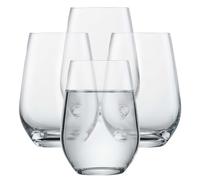 SCHOTT ZWIESEL Verre à eau Forté (set de 4), gobelets polyvalents, verres en cristal Tritan résistant au lave-vaisselle, fabriqué en Allemagne (art. n° 123618), Transparent, cristal