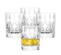 SCHOTT ZWIESEL Verre à whisky Age (set de 4), gracieux tumbler pour whisky avec relief, verres en cristal lavables au lave-vaisselle (art. n° 124299)